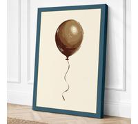 Solitary Balloon Minimalist Canvas Wall Art Print 36x24 Inch