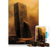 Solitary Figure by Monolith 1000 Piece Jigsaws for Teenagers Puzzle Boost Memory Quiet Calm Premium Cut Heartfelt Gift (38x26cm)