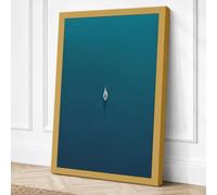 Solitary Flame Minimalist Canvas Wall Art Print 24x16 Inch | Ready to Hang, Gallery Wrapped, Fade-Resistant Inks, Securely Packaged, UK Made
