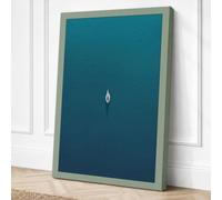 Solitary Flame Minimalist Canvas Wall Art Print 24x16 Inch | Ready to Hang, Gallery Wrapped, Fade-Resistant Inks, Securely Packaged, UK Made