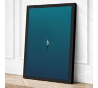 Solitary Flame Minimalist Canvas Wall Art Print 24x16 Inch | Ready to Hang, Gallery Wrapped, Fade-Resistant Inks, Securely Packaged, UK Made