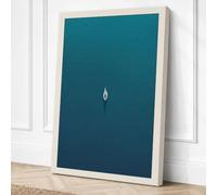 Solitary Flame Minimalist Canvas Wall Art Print 24x16 Inch | Ready to Hang, Gallery Wrapped, Fade-Resistant Inks, Securely Packaged, UK Made