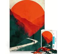 Solitary Journey Jigsaw Puzzles for Adults1000 Piece Mind Skill Group Joy Quality Edge Art Collection Piece (38x26cm)