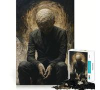 Solitary Reflection Jigsaw Puzzles for Adults1000 Piece Mind Skill Group Joy Quality Edge Art Collection Piece (38x26cm)