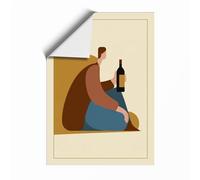 Solitary Reflection Modern Unframed Wall Art Print A3 (42×29.7cm), Wall Decor for Living Room, Bedroom, Office & Home, Art Gift