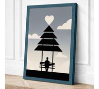 Solitude at Christmas Canvas Wall Art Print 18x12 Inch