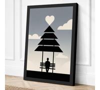 Solitude at Christmas Canvas Wall Art Print 18x12 Inch