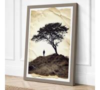 Solitude Beneath the Ancient Canvas Wall Art Print 30x20 Inch | Ready to Hang, Gallery Wrapped, Fade-Resistant Inks, Securely Packaged, UK Made