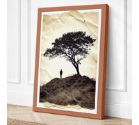 Solitude Beneath the Ancient Canvas Wall Art Print 30x20 Inch | Ready to Hang, Gallery Wrapped, Fade-Resistant Inks, Securely Packaged, UK Made