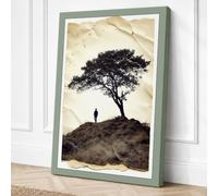 Solitude Beneath the Ancient Canvas Wall Art Print 30x20 Inch | Ready to Hang, Gallery Wrapped, Fade-Resistant Inks, Securely Packaged, UK Made