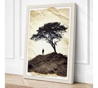 Solitude Beneath the Ancient Canvas Wall Art Print 36x24 Inch | Ready to Hang, Gallery Wrapped, Fade-Resistant Inks, Securely Packaged, UK Made