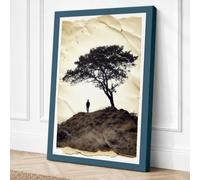 Solitude Beneath the Ancient Canvas Wall Art Print 36x24 Inch | Ready to Hang, Gallery Wrapped, Fade-Resistant Inks, Securely Packaged, UK Made