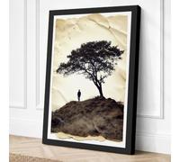 Solitude Beneath the Ancient Canvas Wall Art Print 36x24 Inch | Ready to Hang, Gallery Wrapped, Fade-Resistant Inks, Securely Packaged, UK Made