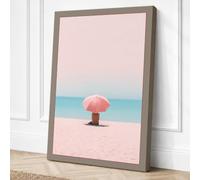Solitude by the Sea Canvas Wall Art Print 24x16 Inch