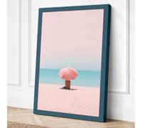 Solitude by the Sea Canvas Wall Art Print 24x16 Inch