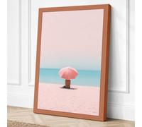 Solitude by the Sea Canvas Wall Art Print 30x20 Inch