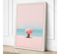 Solitude by the Sea Canvas Wall Art Print 36x24 Inch