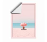 Solitude by the Sea Minimalist Unframed Wall Art Print A2 (59.4×42cm), Wall Decor for Living Room, Bedroom, Office & Home, Art Gift
