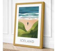 Solitude in Iceland Canvas Wall Art Print 24x16 Inch (61 x 41 cm)