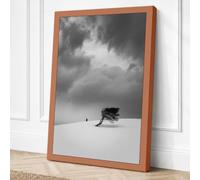 Solitude in the Snow Canvas Wall Art Print 30x20 Inch (76 x 51 cm)
