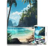 Solitude Shores 1000 Pieces Puzzles for Adults Playful Learning Cognitive Activity for Joyful Surprises Size 50x75cm