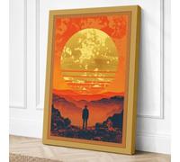 Solitude Under Strange Skies Canvas Wall Art Print 18x12 Inch