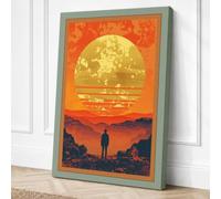 Solitude Under Strange Skies Canvas Wall Art Print 24x16 Inch