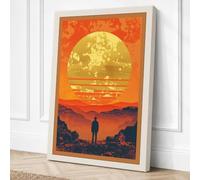 Solitude Under Strange Skies Canvas Wall Art Print 30x20 Inch