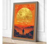 Solitude Under Strange Skies Canvas Wall Art Print 30x20 Inch