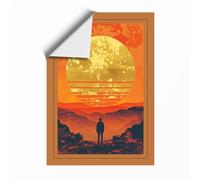 Solitude Under Strange Skies Vintage Unframed Wall Art Print A4 (29.7×21cm), Wall Decor for Living Room, Bedroom, Office & Home, Art Gift