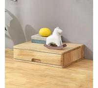 SoliWooMultiLayer DerBox Veal Desktop nizer for OfficeStudyHome Smooth & Silent Der PulVersatile Tool Box (Color: Wood)