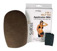 Solkiss 3 in 1 Self Tan Applicator Mitt For A Streak Free Fake Tan