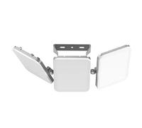 SOLLA 300W 2026 Plus New Upgraded LED Flood Light Outdoor, 30000LM 6000K Daylight White Stadium Lights, IP65 Waterproof, 3 Heads Adjustable Outdoor Floodlight for Yards,Driveway, Garage- Grey
