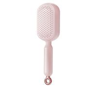 Sollee Air Cushion Hair Brush,Pocket-Sized with Pull Ring | Air Cushion Hair Comb Self-Cleaning | for Girlfriend Girls Mother Wife Travel Bathroom Dorm Salon Shower Room
