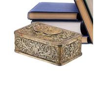 Sollee Bird Music Box Metal | 3D Embossed Desk Decoration - Retro Music Box Ornament | for Collectors Kids Teens Adults Office Desk Living Room Bedroom Study Themed Party Birthday Holiday