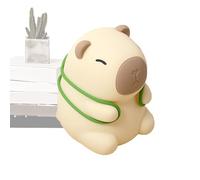 Sollee Capybara Night Light, Capybara Shape Portable Nightlight, 3 Modes Touch Novelty Dorm Decor for Bedroom Living Room