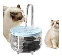 Sollee Cat Fountains for Drinking | Wireless 1L Battery Operated USB Cat Water Fountain - Automatic Cat Water Dispenser, Clear Pet Fountain to Keep Pets Hydrated & Prevent Dry Burning
