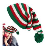 Sollee Christmas Beanie Hat - Women Cute Santa Festive Hat,Comfortable Colorful Knitted Beanie Festive Design for Outdoor Cold Weather Accessories Women Girl Boy Eve Activities Gatherings