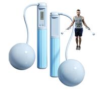 Sollee Cordless Jump Rope with Counter | Cordless Counting Fitness Trainer,Exercise Skipping Rope with Counter - for Home Indoor Outdoor Workout Exercise Fitness Men Women Kids