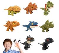Sollee Dinosaurs Finger Puppets,Hand Puppet Finger Biting Dinosaur Toy | Preschool Learning Dinosaur Figures Toddler Toys, Educational Dinosaur Finger Puppets, Gifts