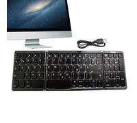 Sollee Folding Keyboard | Multi-language Support Multi-System Keyboard,Tri-Folding Wireless Portable Keyboard for Laptop And Tablet