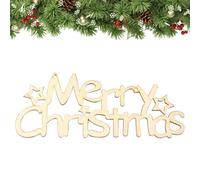 Sollee Merry Christmas Wooden Cutouts | Christmas Wood Signs DIY Block Words Decorative Signs - Merry Letter Crafts DIY Decorations