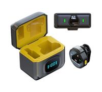 Sollee Microphone for Phone - Magnetic Vlog Microphone,Noise Cancel Lapel Design Speaker with 12H Battery Life for Music Media Camera Live Social Vlogging Filming