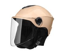 Sollee Motorcycle Helmets - Racing Headgear with Visor,Open Face Motorcycle Helmet with Removable Scarf,for Men Women City Riding Highway Cruising Weekend Tours Daily Commute Short Trips Long Distance