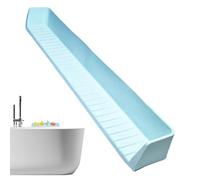 Sollee Splash Guard for Bathtub Silicone Suction Cups - Bath Tub Play Shelf | Bathtub Toy Tray Caddy Holder for Caregivers Daycare Centers Apartment Bathroom Kids Home Shower