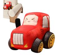 Sollee Stuffed Car,Cute Tractor Plush Stuffed Animal Toy - Cartoon Doll Decorative Sofa Cushion for Bedroom Living Room Office Car Dorm Couch Kids Boys Collectors Toddler