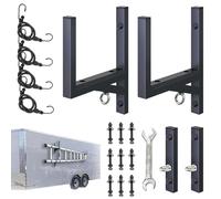 Sollee Trailer Ladder Rack | 300lbs Side Mount Ladder Support - Side Wall Mount Bracket - for Trailer RV Lawn Camping Garage Transportation Ship Carriage