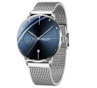 SOLLEN Automatic Watches for Men,Men's Automatic Watch,Original Mechanical Watch Movement,3ATM Water Resistant,Luminous Hands,Calendar and 24-Hour Display,Minimalist Self-Winding Wrist Watches for Men