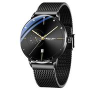 SOLLEN Minimalist Mens Automatic Watch,Automatic Mechanical Watches for Men | Original Mechanical Movement,3ATM Water Resistant,Luminous Hands,Calendar & 24-Hour Display,Self-Winding Wrist Watch for Men