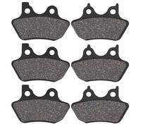 SOLLON Front and Rear Brake Pads for Harley Davidson 2000-2007 Dyna Electra Glide Ultra Classic Road King Heritage Softail Fatboy Night Train